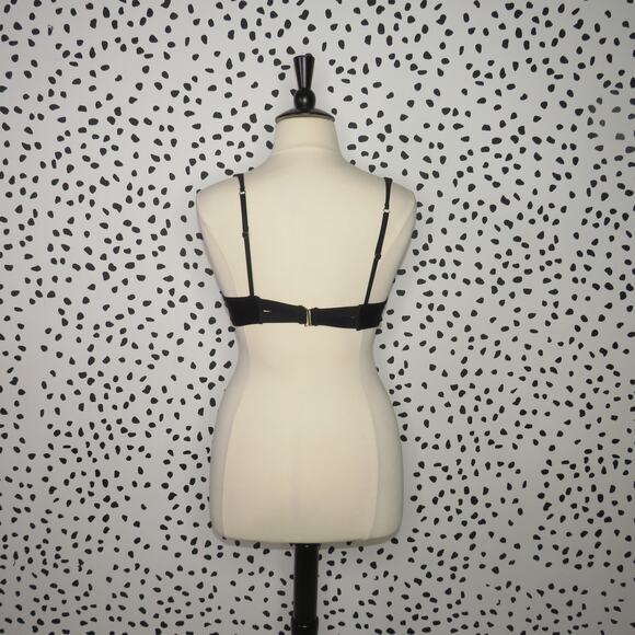 Adore Me Black Strappy Cut Out Underwire Bikini Swim Top - Picture 5 of 9